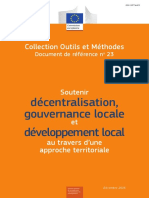 Décentralisation, Gouvernance Locale Développement Local: Collection Outils Et Méthodes