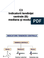 C3. Indicatorii Tendintei Centrale