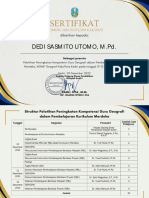 DEDI SASMITO UTOMO, M.pd. - Sertifikat MGMP Geografi Wilayah Kediri