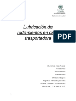 Rodamientos de cinta transportadora: lubricación y mantención