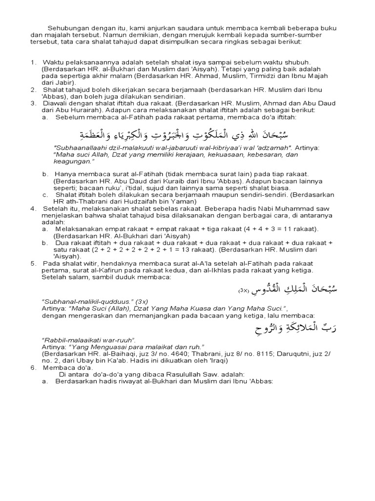 Panduan Shalat Tahajjud PDF