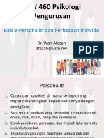 JOW 460 Webex 2 Bab 3 Personaliti Dan Perbezaan Individu