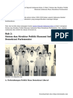 Materi Sejarah Indonesia Kelas 12 Bab 2 Sistem Dan Struktur Politik Ekonomi Indonesia Masa Demokrasi Parlementer