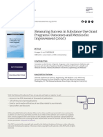 Measuring Success in Substance Use Grant Programs - Outcomes and Metrics For Improvement