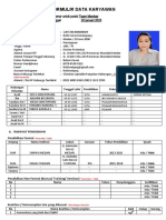 Form Biodata Karyawan Chicken Holic