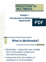 Intro Multimedia Hypermedia Chapter 1