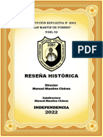 Historia COLEGIO SAN Martin de Porres 2022