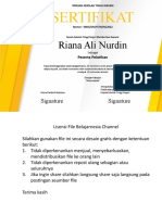 Sertifikat Pelatihan Seminar Powerpoint 1