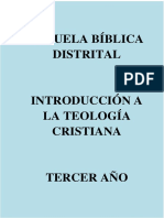 Escuela Biblica Distrital Introduccion A