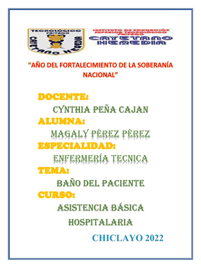 Baño Al Paciente - 1 | PDF | Ciencias sociales
