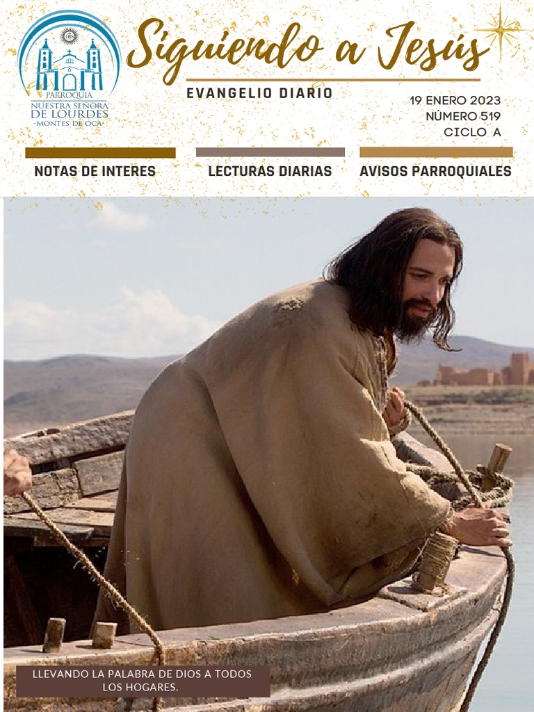 Evangelio Del 19 de Enero Del 2023 PDF Jesús Sacerdote