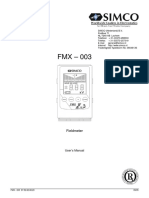 SIMCO FMX003 Field Meter Users