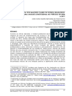 A Eficiência Dos Maiores Clubes de Futebol Brasileiros