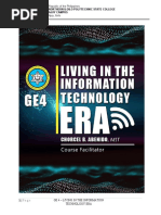 Module 2 Lesson 1 - GE 4 Living in The IT Era