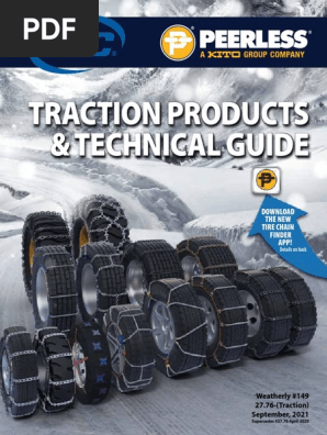 Titan Truck Link CAM Type Snow Tire Chains – 7mm Ladder Pattern – Fits 255/70-22.5 – Set Of 2, On-Road Ice/Snow
