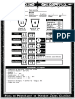 DCC RPG - Ficha Personagem - Exemplo Clerigo