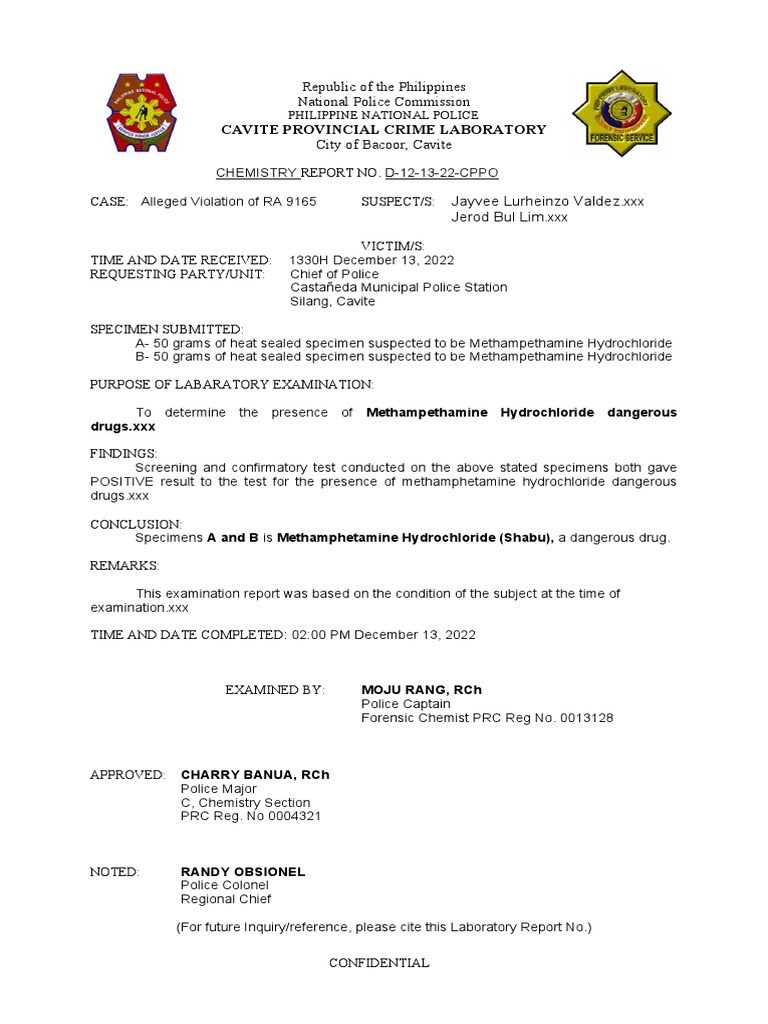 Result Drug Test | PDF