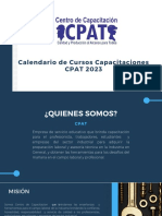 Calendario Curso CPAT DICIEMBRE FEBRERO 2022 2023 ORIGINAL OFICIAL