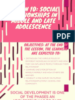 PD - Social Relationships in Middle and Late Adolescence