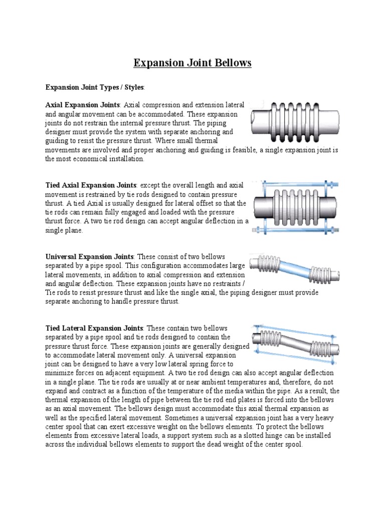 Piping Expansion Joint PDF Machines Mechanical Engineering