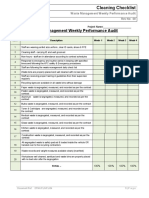 Weekly Waste Management Performance Audit Checklist