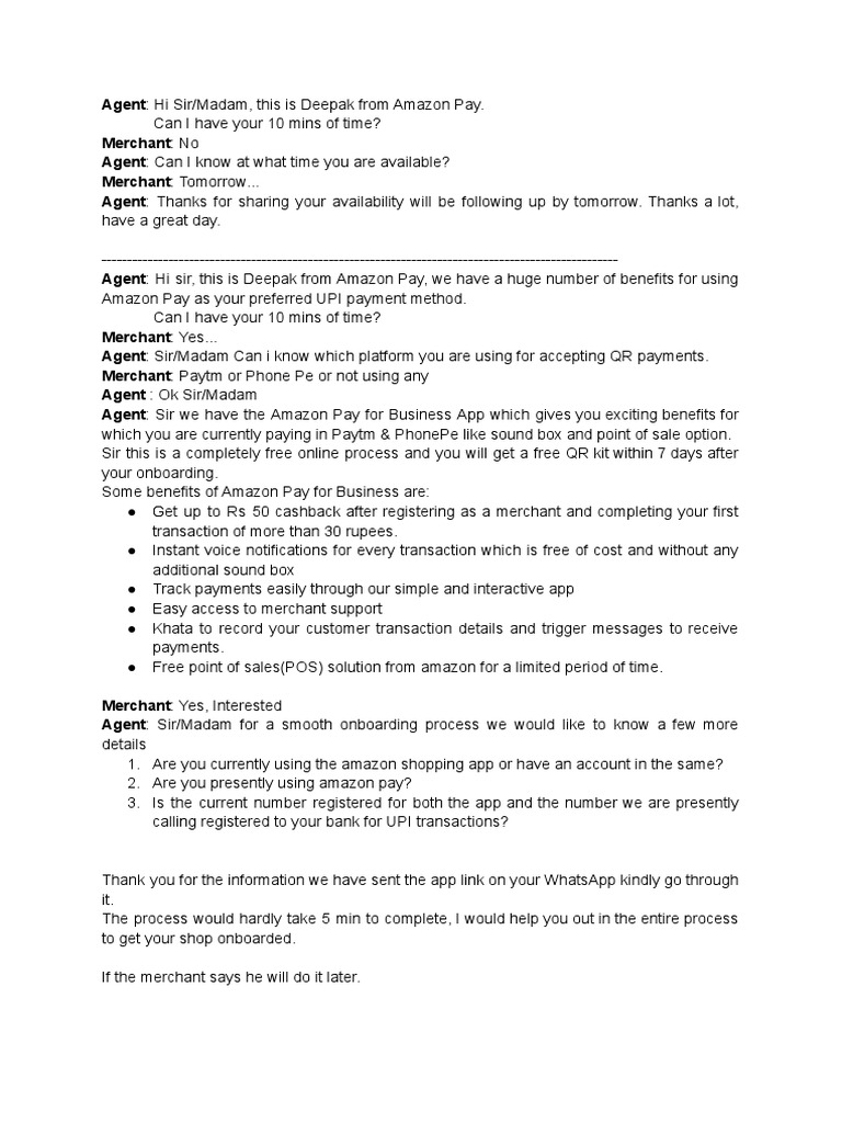 Amazon Pay Business Script | PDF | Payments | Financial Technology