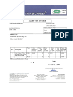 TRANSFOR POWER INVOICE SALES TaX. Syed Zulfiqar Ali