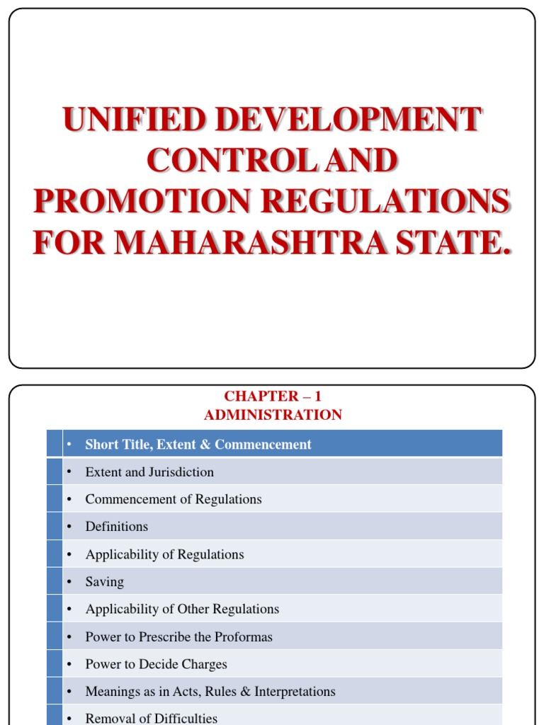 UDCPR Maharashtra 2025 Overview | PDF | Flood | Apartment