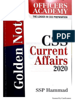 Golden Notes CSS Current Affairs 2020