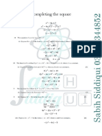 Completing The Square