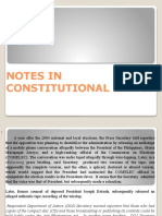 Important Notes in Constitutional Law II