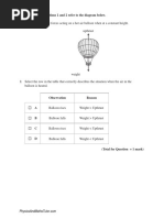 Statics & Resolving Forces (Multiple Choice) QP