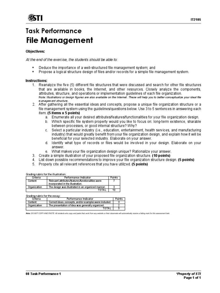 08 Task Performance 1 | PDF | Design | Computer File