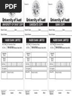 HBL Bank Deposit Slip For Main Campus