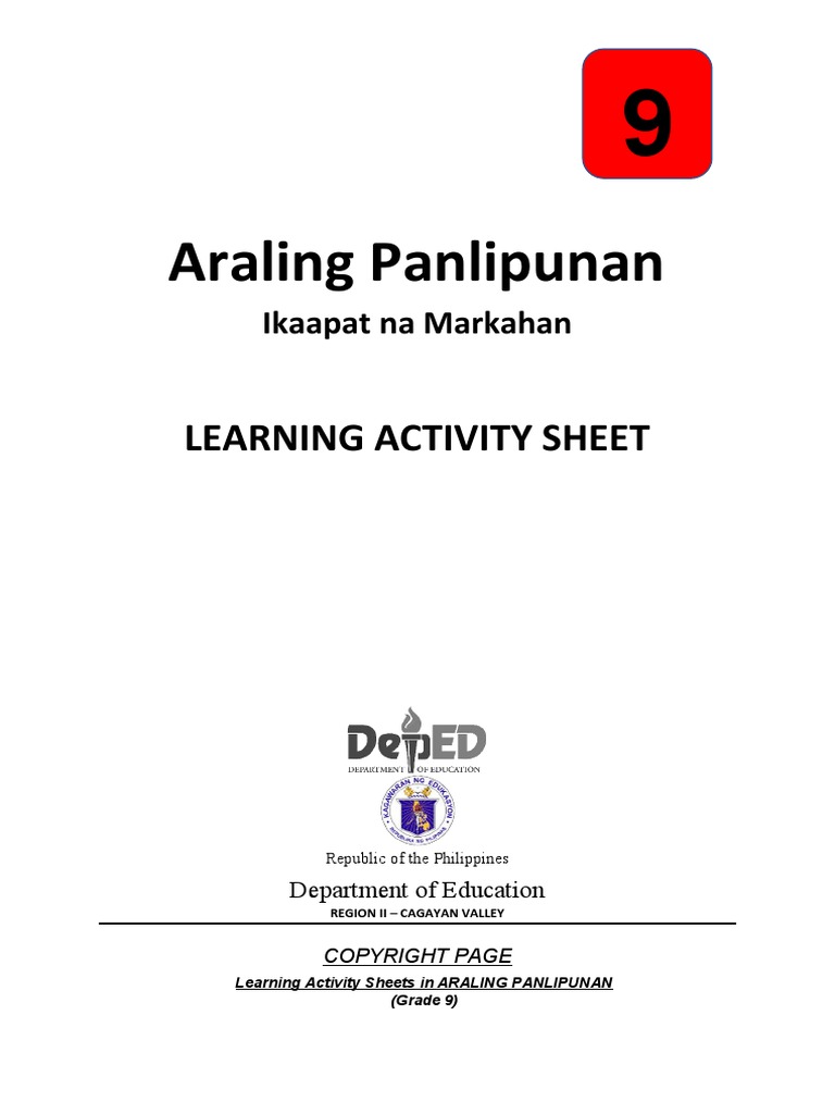 Ap 9 Las Q4 2 Pdf Philippines
