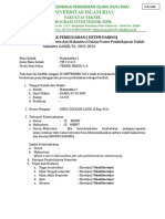 Formulir Kontrak Kuliah