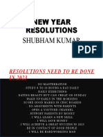2023 New Year Resolutions by Shubham Kumar