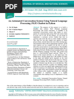 An Automated Conversation System Using Natural Language Processing (NLP) Chatbot in Python