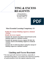 WK 5 MELC 13 Limiting & Excess Reagents