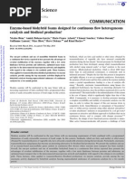 Enzyme-Based Biohybrid Foams Designed For Continuous Flow Heterogeneous Catalysis and Biodiesel Production