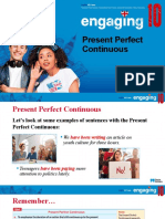 Enga10 Present Perfect Continuous