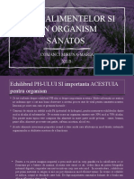 Ph-Ul Alimentelor Si Un Organism Sanatos