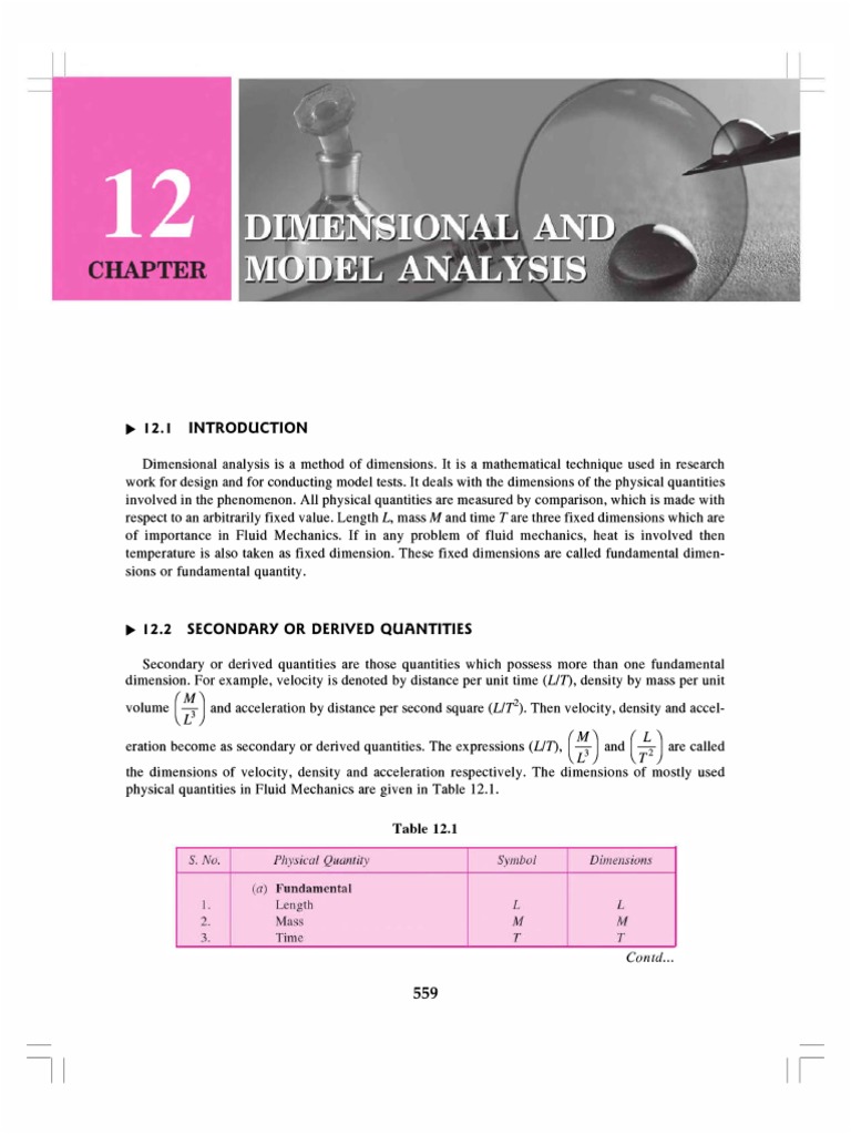 Dimensional Analysis PDF
