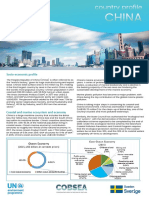 China's socio-economic profile and marine environment issues