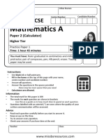 Practice P2 Higher Edexcel 1