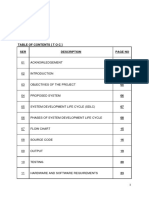 Table of Contents (T O C) SER Description Page No