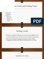 CH - 4 Test Levels and Testing Types