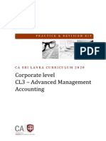 CL 3 Advanced Management Accounting 