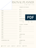 Simple and Minimal Printable Daily Planner