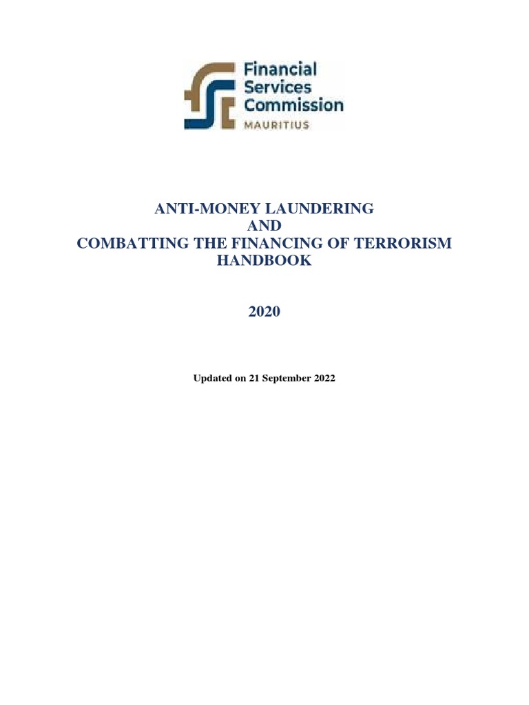 Updated Aml CFT Handbook | Download Free PDF | Money Laundering ...